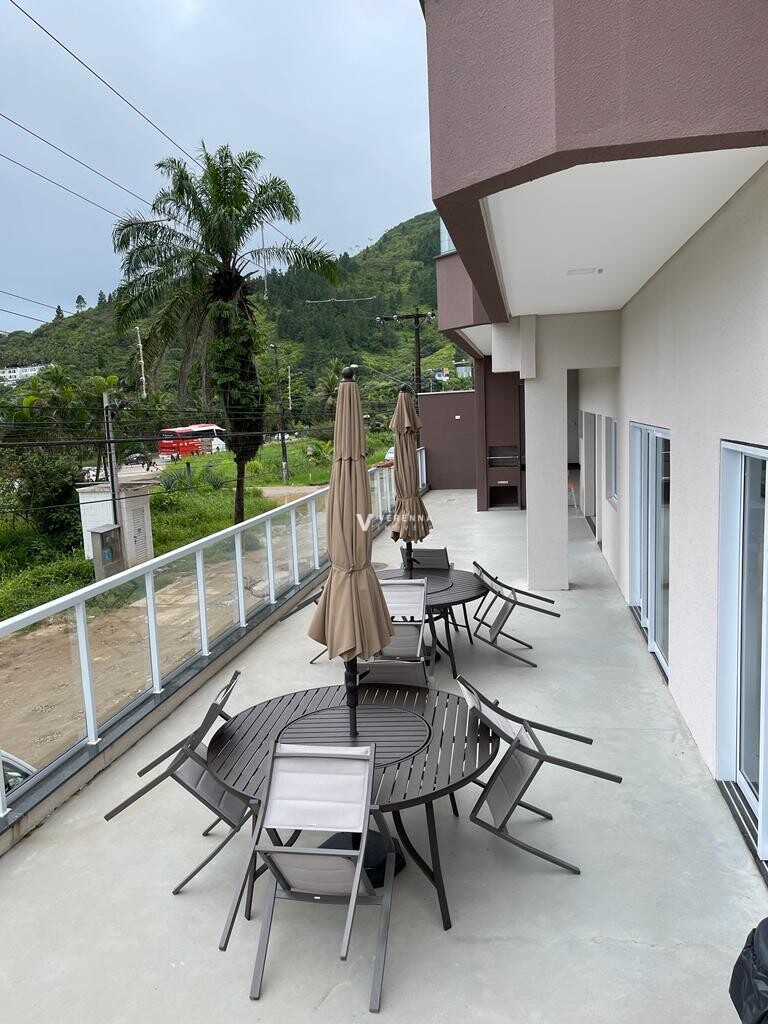 Cobertura com vista para a Praia das Toninhas.